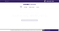 Desktop Screenshot of ambrosedesigns.co.uk